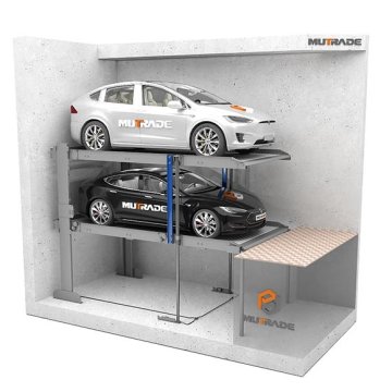 Pit Parking_Pit Car Stacker_Basement Car Park_Underground Parking lift